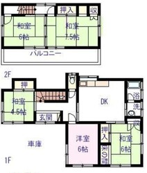 初石駅 徒歩10分 1階の物件間取画像